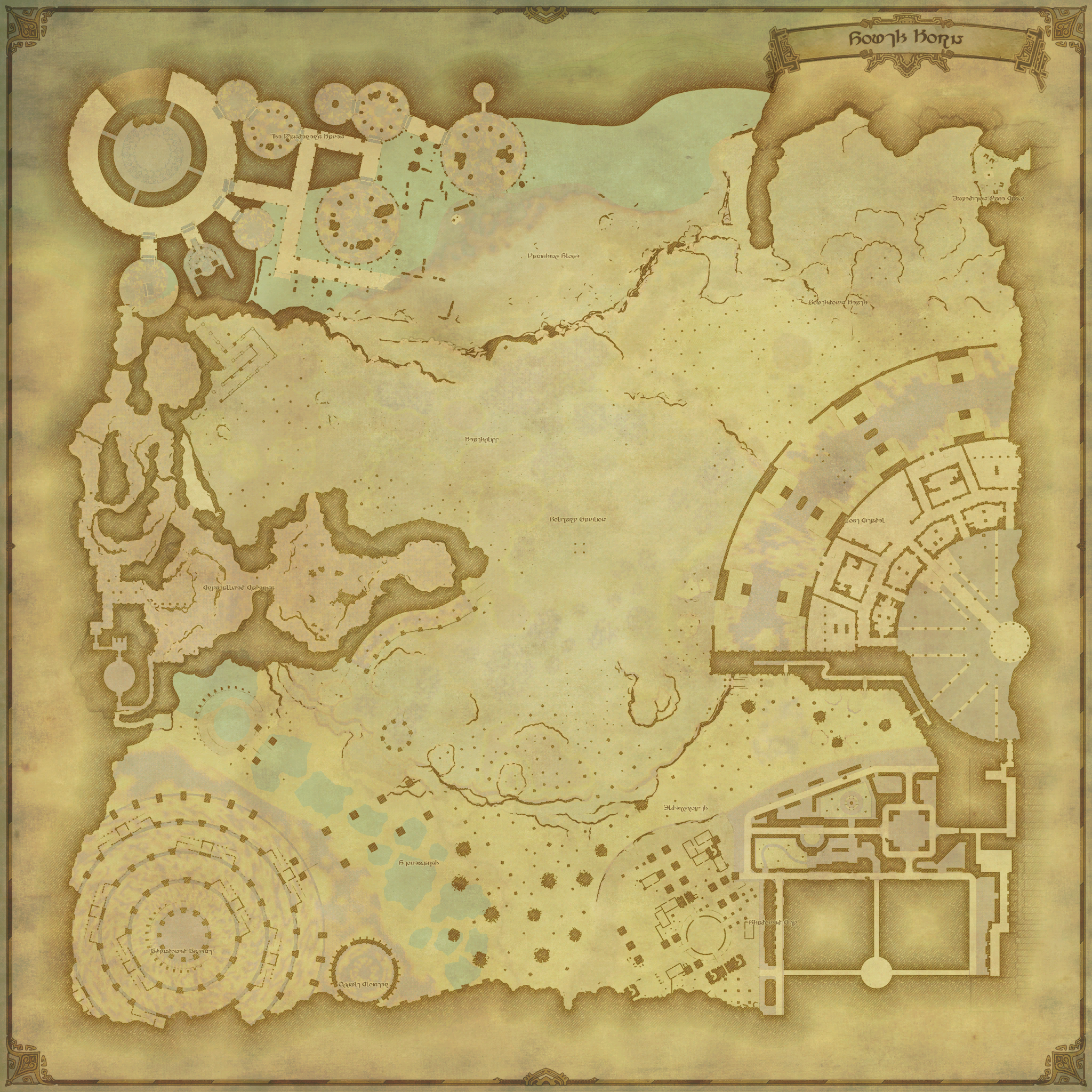 Occult Crescent - South Horn Map